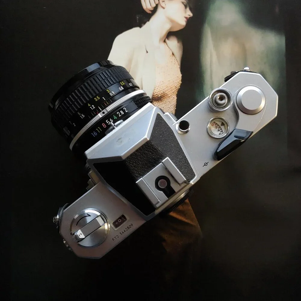 Vintage Nikkormat/Nikon FT2 35mm Film Camera + 50mm Nikor Lens